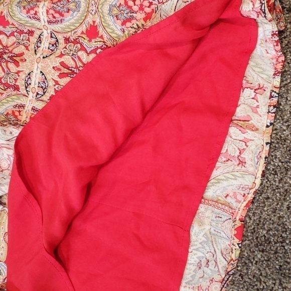 Lulus  Major Red Print Swing mini Dress sz M - Picture 10 of 12